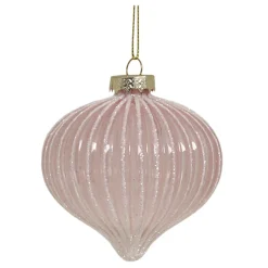 Chic Antique Weihnachtskugel Rosa Tropfenform