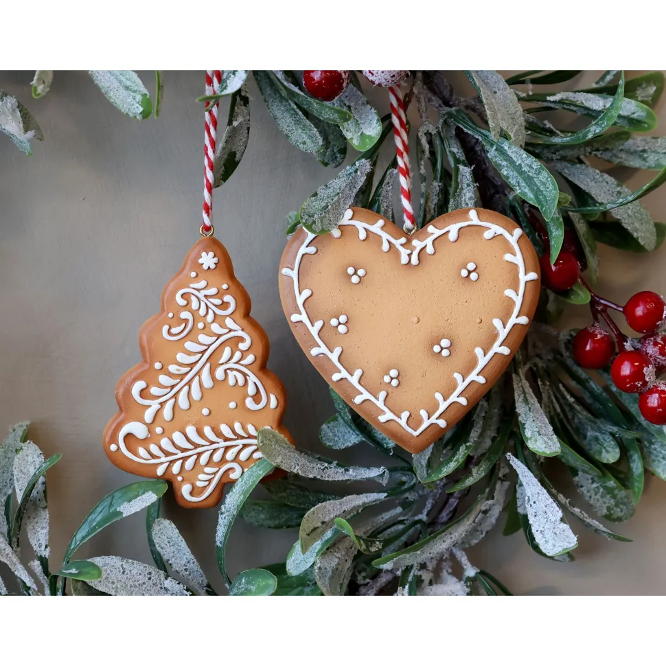 Chic Antique Weihnachtsplätzchen Aufhänger 2er-Set