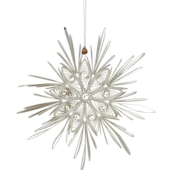 Chic Antique Weihnachtsstern Aufhänger aus Papier