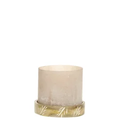 Chic Antique Windlicht mit graviertem Sockel