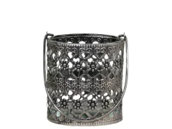 Chic Antique Windlicht mit Henkel und Schnörkeln