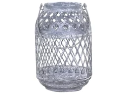 Chic Antique Zink Laterne mit Muster