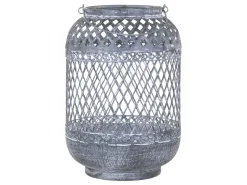 Chic Antique Zink Laterne mit Muster