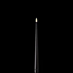 Deluxe Homeart LED Stabkerze mit Lack Real Flame 2er Set