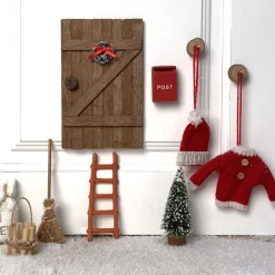 Det Gamle Apotek Wichteltür-Set aus Holz, 9-teilig mit Zubehör