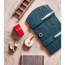 Det Gamle Apotek Wichteltür-Set 6-teilig dunkelblau, mit Leiter