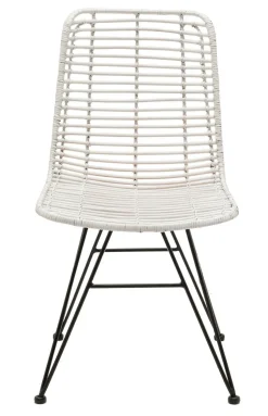 Faktorei Rattan-Stuhl mit Metall Gestell