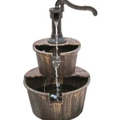 Garden Pleasure Brunnen THALASSO in Holzoptik