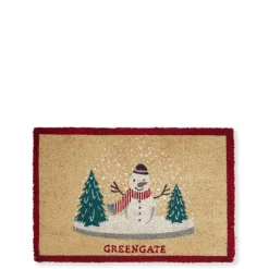 GreenGate Fussmatte Schneemann weiß