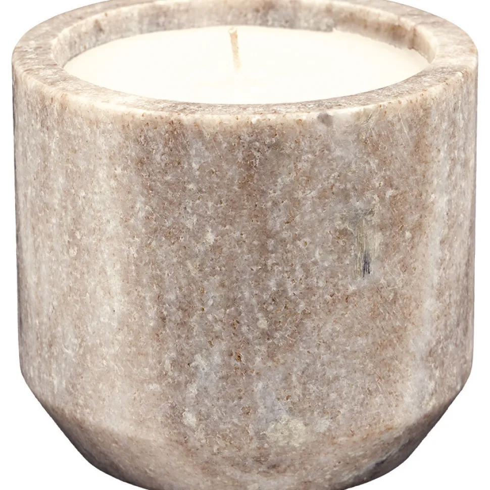 GreenGate Kerze Marmor Beige