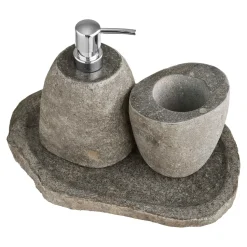 House Nordic Gara Badezimmer Waschbecken Set, Seifenspender, Becher