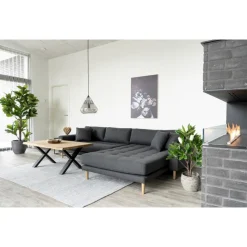 House Nordic Künstlicher Geigenblattbaum, Grünpflanze XXL