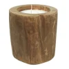 HSM Collection Baumstammkerze Teakholz