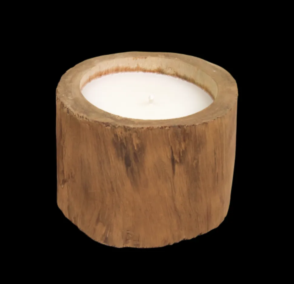 HSM Collection Naturholz Kerze Teak