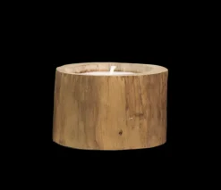 HSM Collection Naturholz Kerze Teak