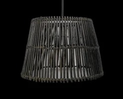 HSM Collection Pendelleuchte Rattan Black Wash