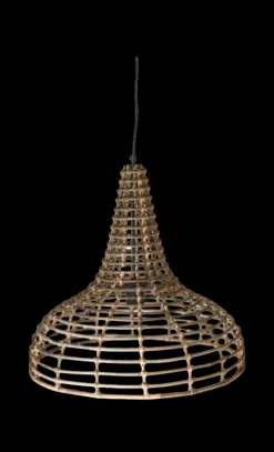 HSM Collection Pendelleuchte Rattan Natur