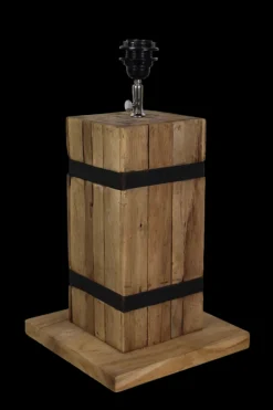 HSM Collection Tischlampe Singa Teak/Eisen