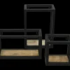 HSM Collection Wandregal Levels aus Mangoholz und Eisen
