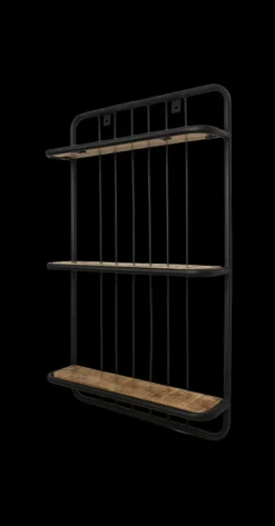 HSM Collection Wandregal Mangoholz/Eisen