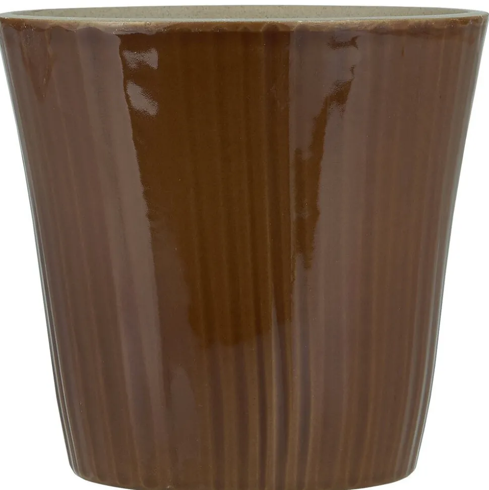 IB Laursen Übertopf konisch mit Rillen