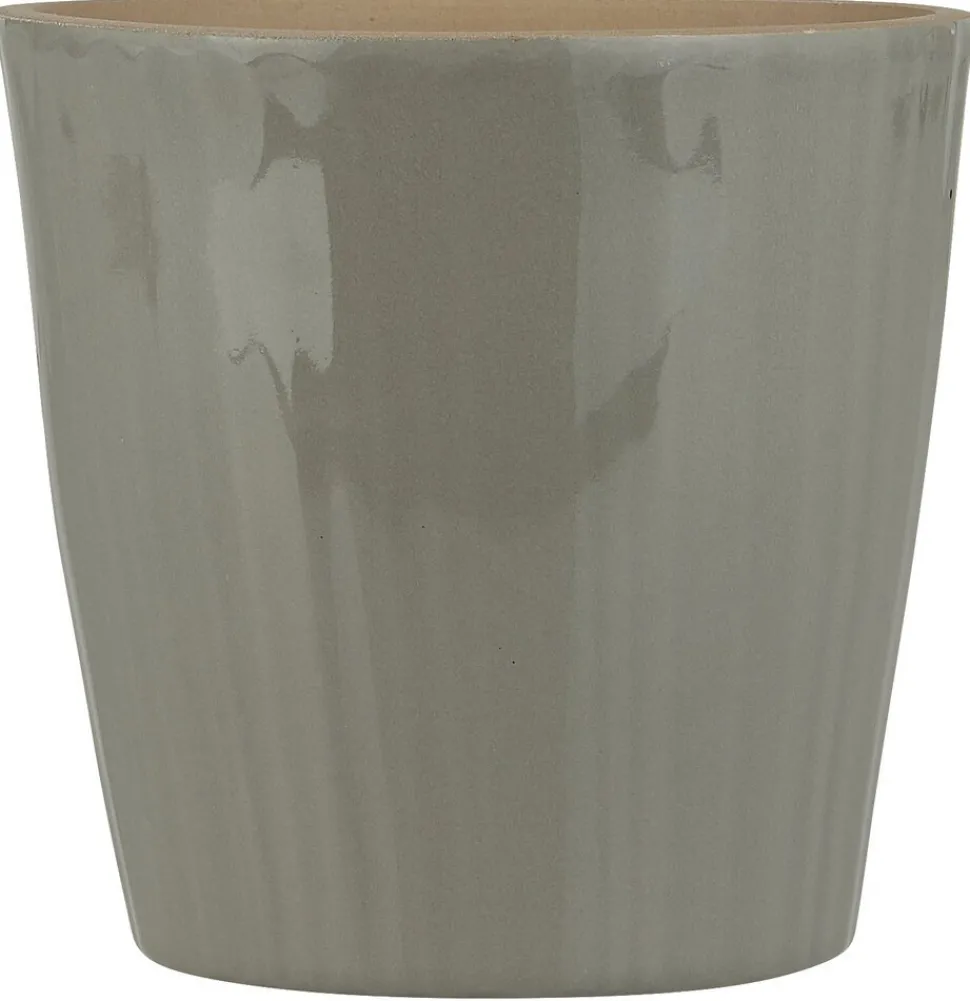 IB Laursen Übertopf konisch mit Rillen