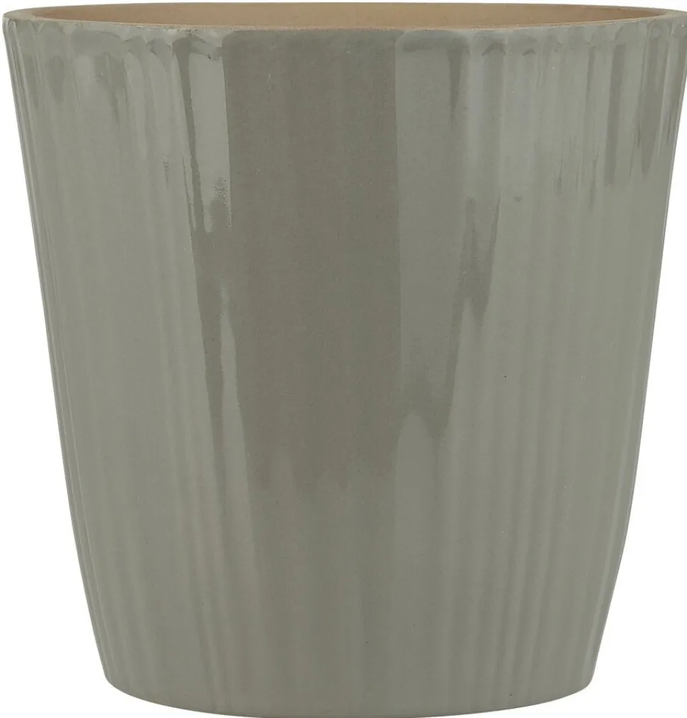 IB Laursen Übertopf konisch mit Rillen