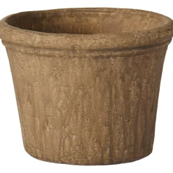 IB Laursen Blumentopf Athen mit gerillter Kante Zement