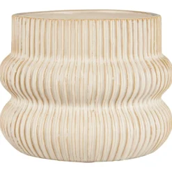 IB Laursen Blumentopf mit Rillen aus Keramik