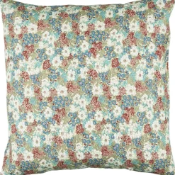 IB Laursen Blumiger Kissenbezug aus Baumwolle quadratisch