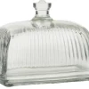 IB Laursen Butterbox aus Glas mit Rillen