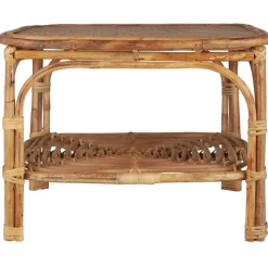 IB Laursen Couchtisch Cane aus Rattan