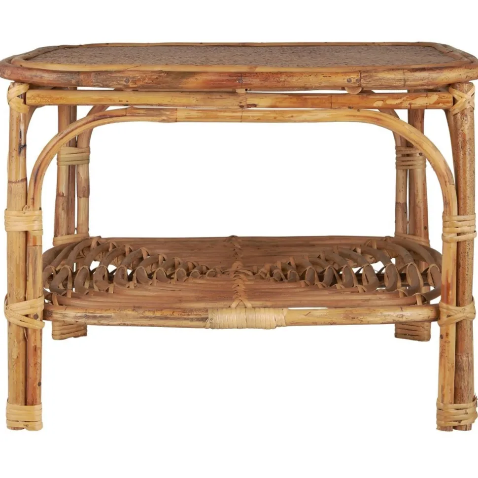IB Laursen Couchtisch Cane aus Rattan