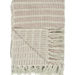 IB Laursen Decke mit Streifenmuster und Fransen