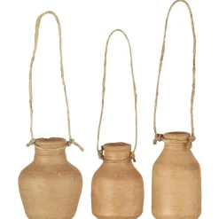 IB Laursen Deko Flasche mit Schnur 3er Set UNIKA