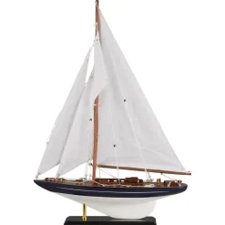 IB Laursen Deko Segelschiff mit leinenfarbigen Segeln