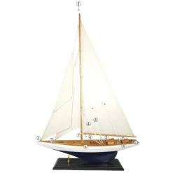 IB Laursen Deko Segelschiff mit leinenfarbigen Segeln