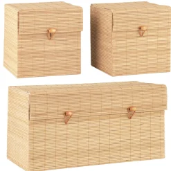 IB Laursen 3er Schachtelsatz mit Bambusdeckel