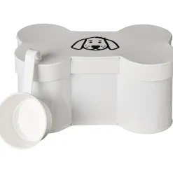 IB Laursen Futterdose in Knochenform mit Messbecher