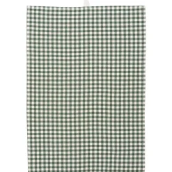 IB Laursen Geschirrtuch mit kleinen naturfarbigen Karos