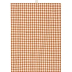 IB Laursen Geschirrtuch mit kleinen naturfarbigen Karos