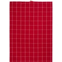 IB Laursen Geschirrtuch Silja rot mit Karos