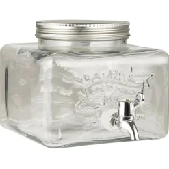 IB Laursen Getränkespender mit Metalldeckel niedriges Modell 3,6 Liter