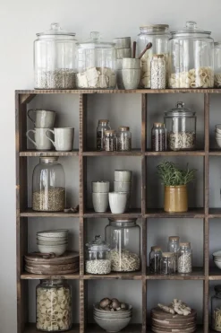 IB Laursen Glas Behälter mit Holzdeckel