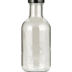 IB Laursen Glas-Flasche mit schwarzem Schraubdeckel