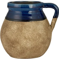 IB Laursen Keramik Vase mit Henkel naturfarbig Avignon