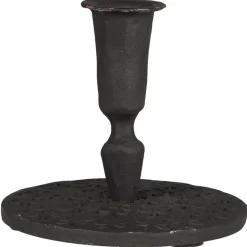 IB Laursen Kerzenhalter für dünne Kerze mit Blockmuster handgefertigt