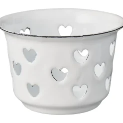 IB Laursen Kerzenhalter für Teelicht mit Herzen Emaille