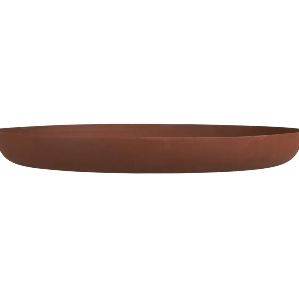 IB Laursen Kerzentablett antikbraun, rund