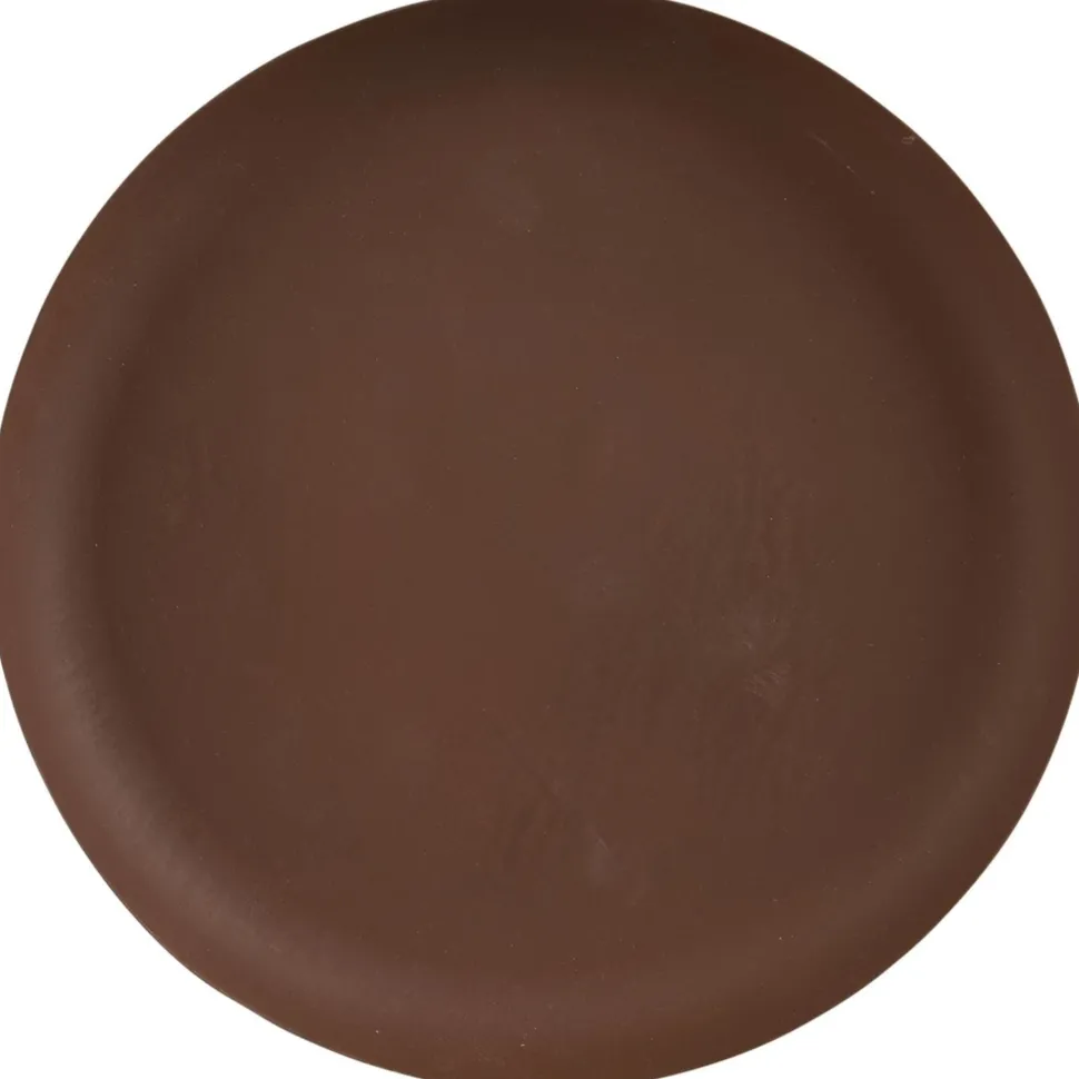 IB Laursen Kerzentablett antikbraun, rund